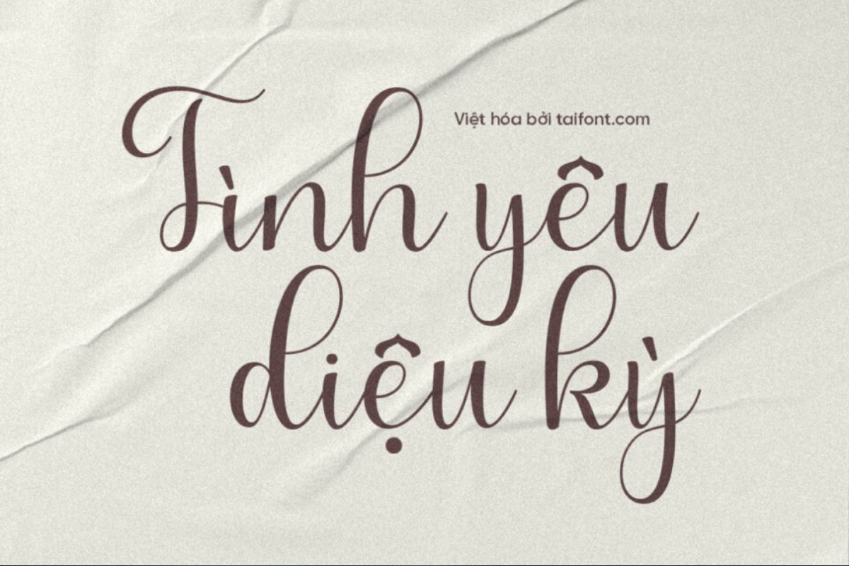 Font chữ lãng mạn