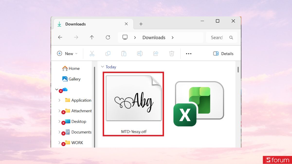 Mở bộ font trên máy