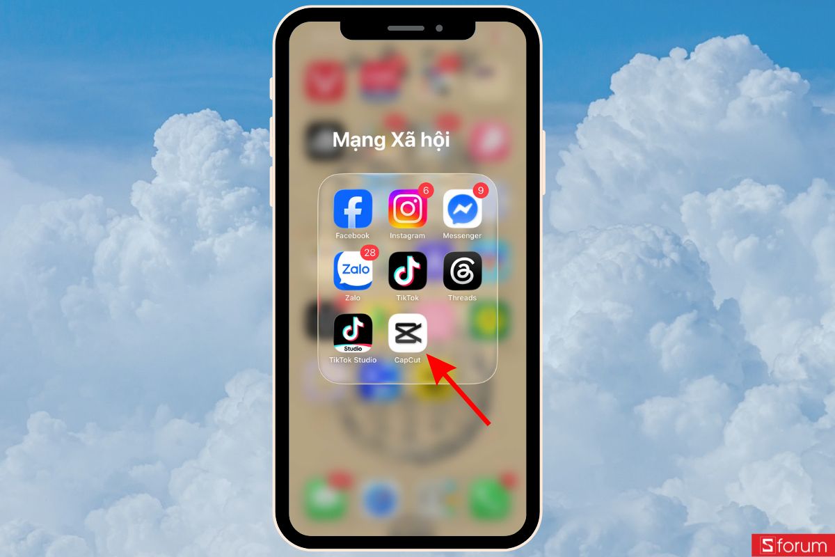 Truy cập vào CapCut