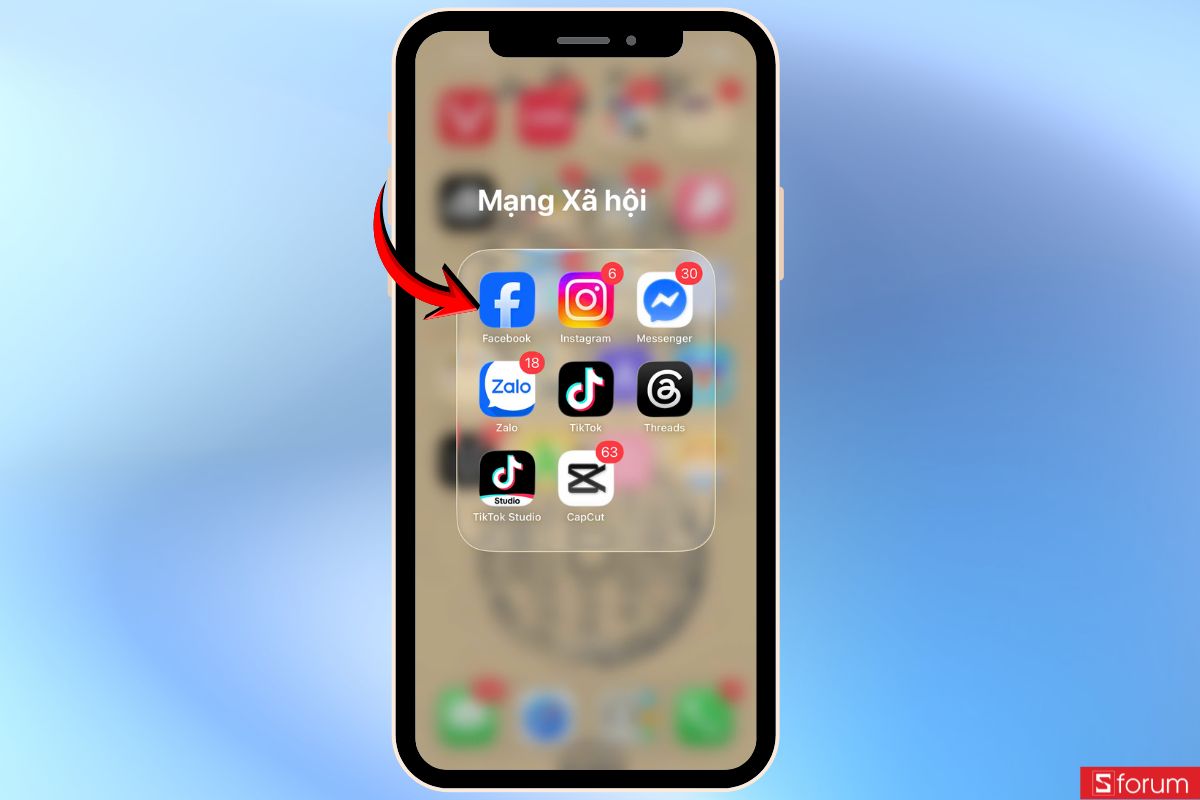 Truy cập vào Facebook trên điện thoại