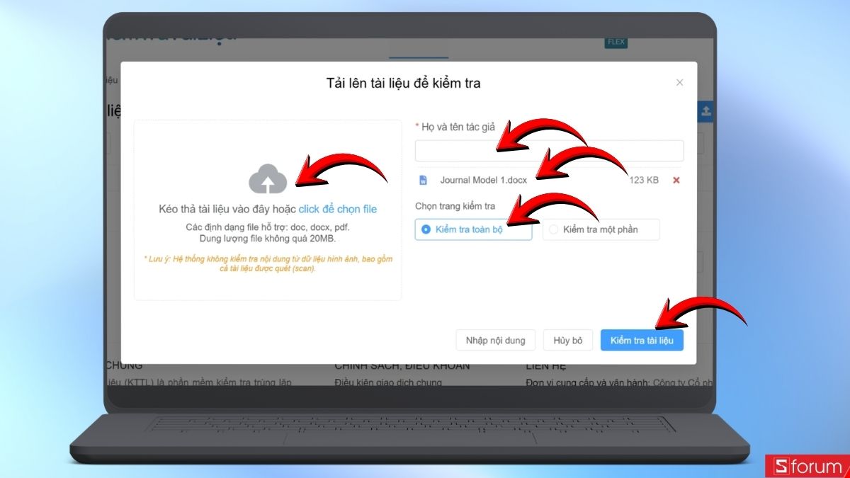 Kiểm tra tài liệu