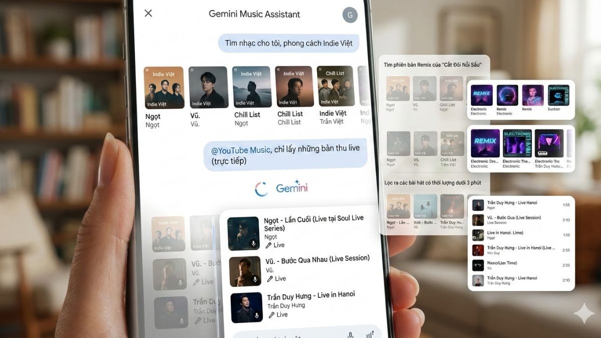 Tinh chỉnh kết quả tìm kiếm trên Gemini