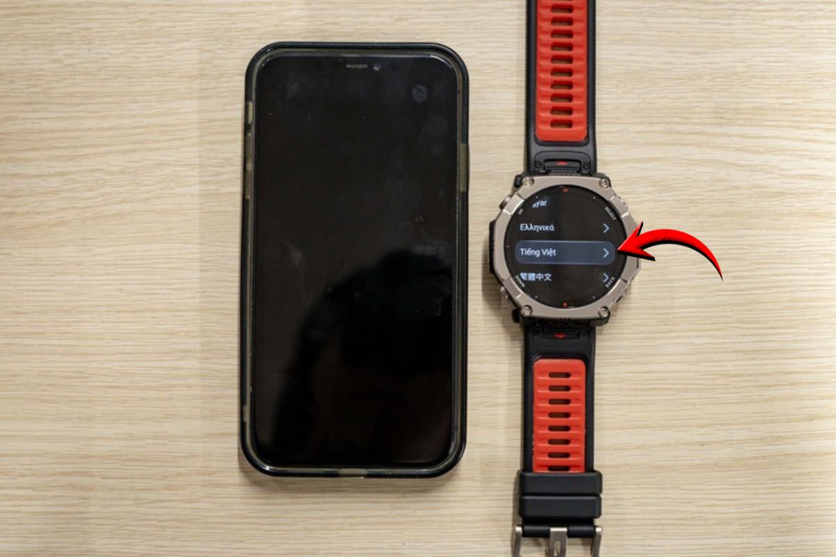 Bật nguồn và chọn ngôn ngữ