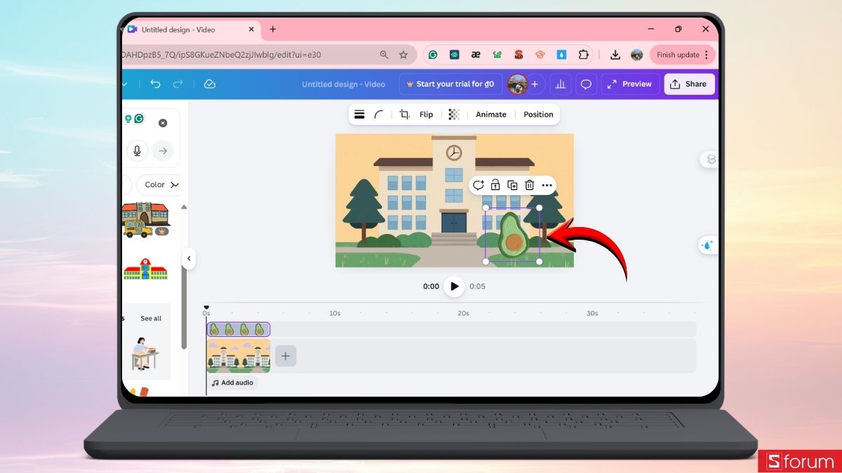 Thêm nhân vật vào khung hình