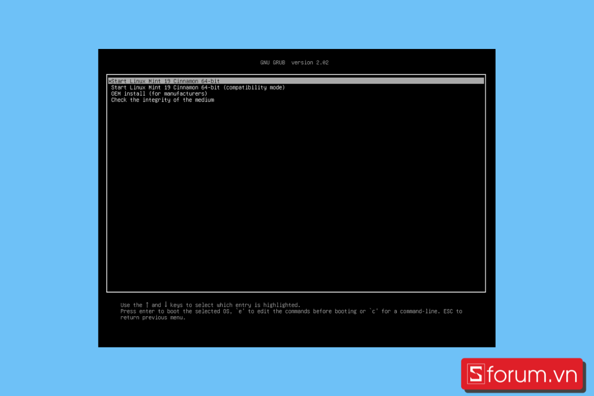 Bắt đầu cài đặt Linux Mint