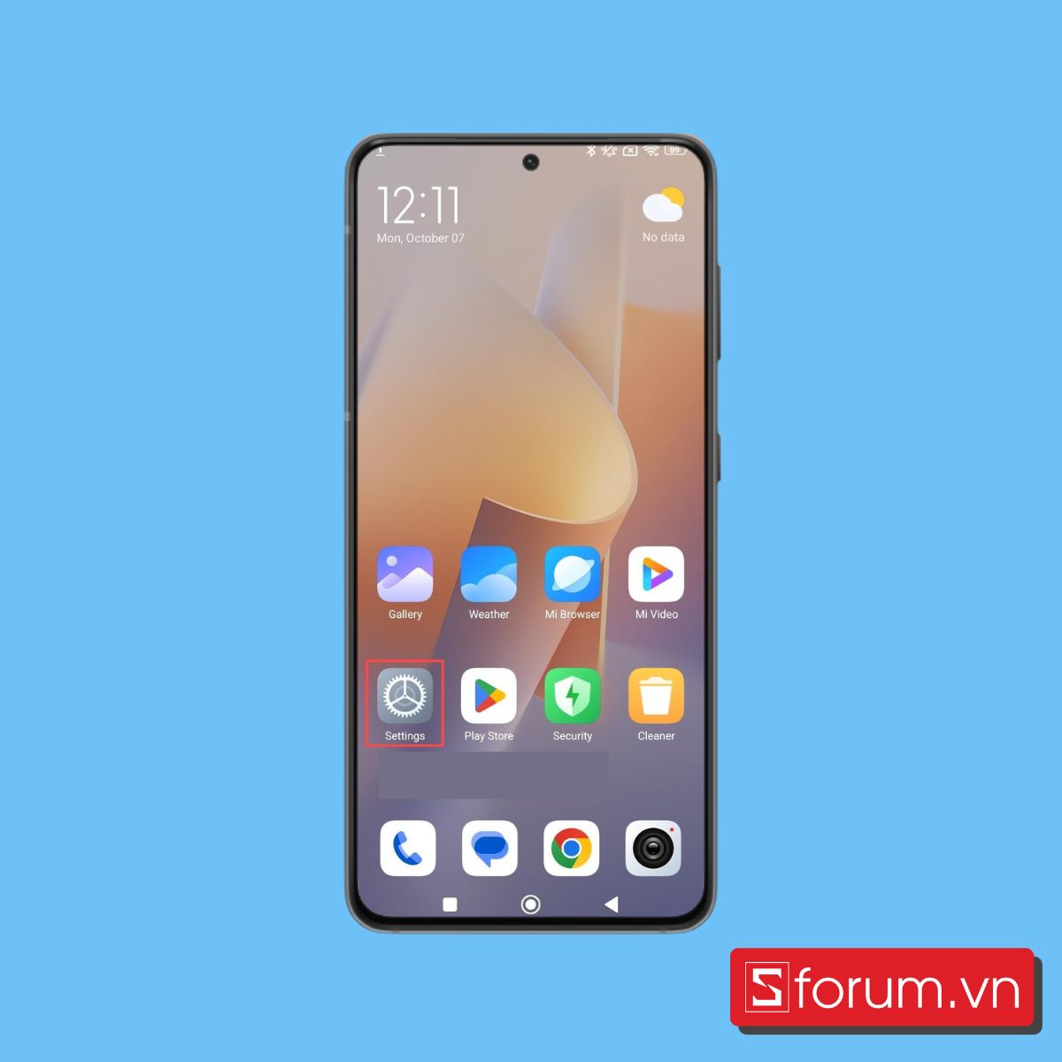 Cách bật RAM ảo Xiaomi bước 1