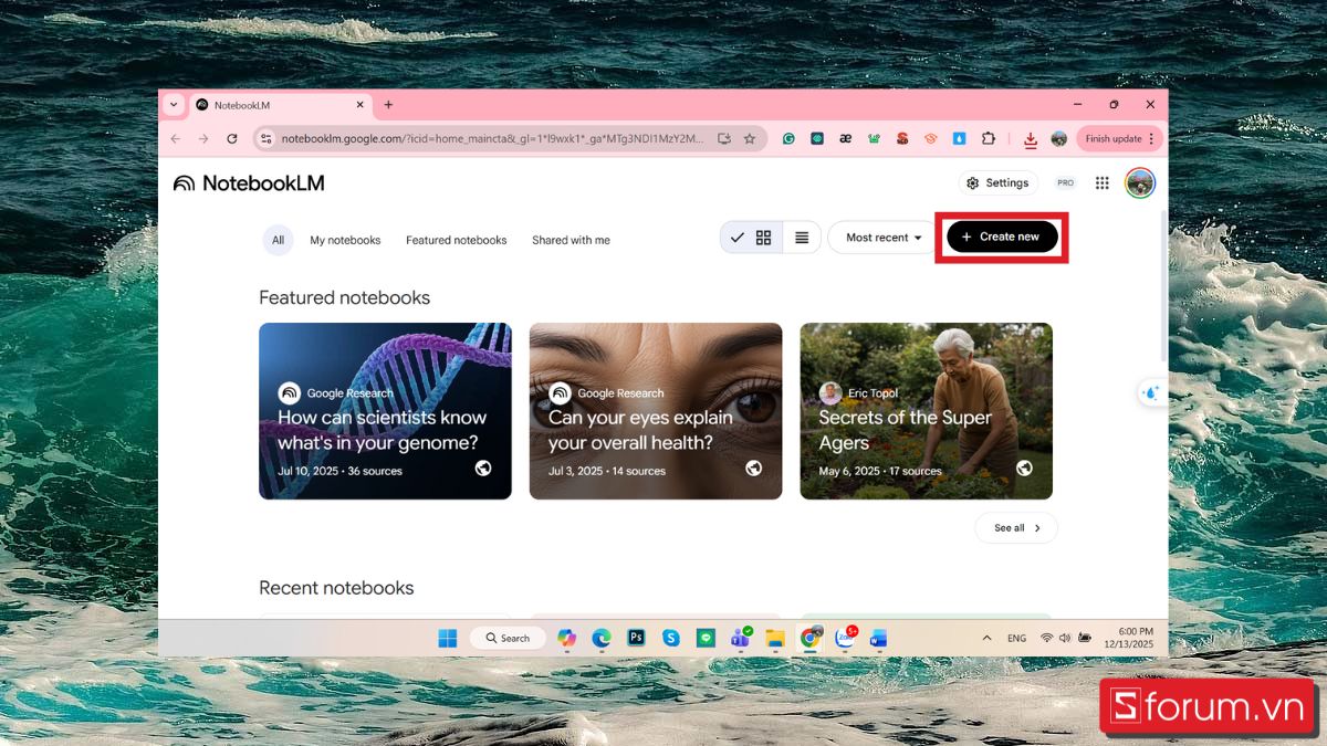 tạo ảnh bản đồ tư duy với NotebookLM 4
