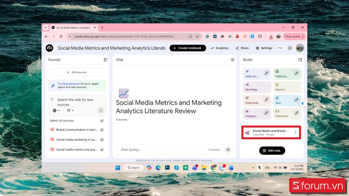tạo ảnh bản đồ tư duy với NotebookLM 7