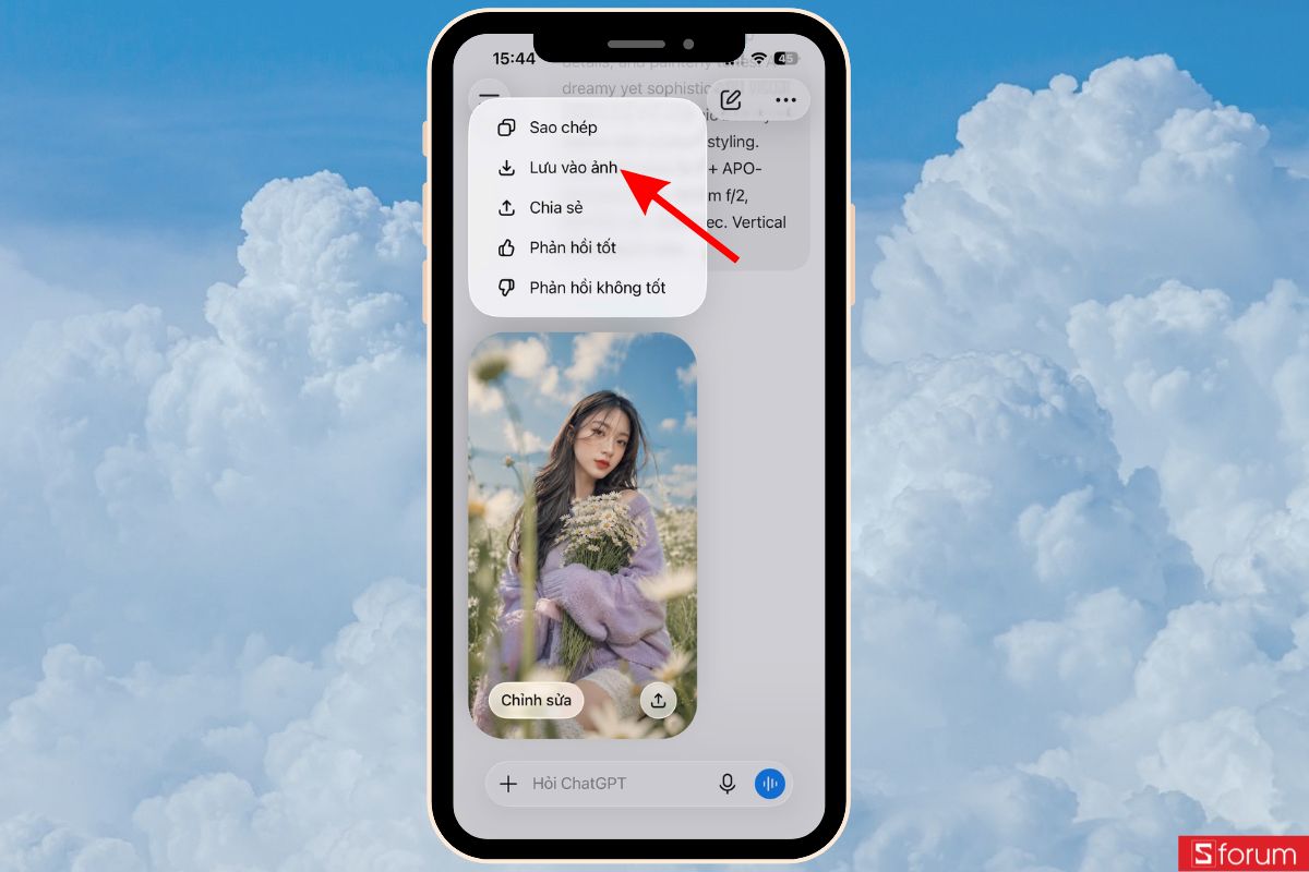 Lưu ảnh về máy