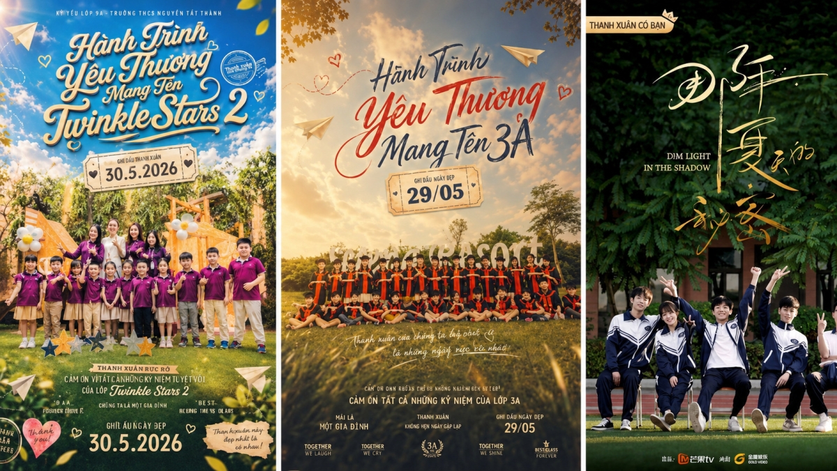 Cách tạo ảnh poster thanh xuân bằng AI đẹp lung linh