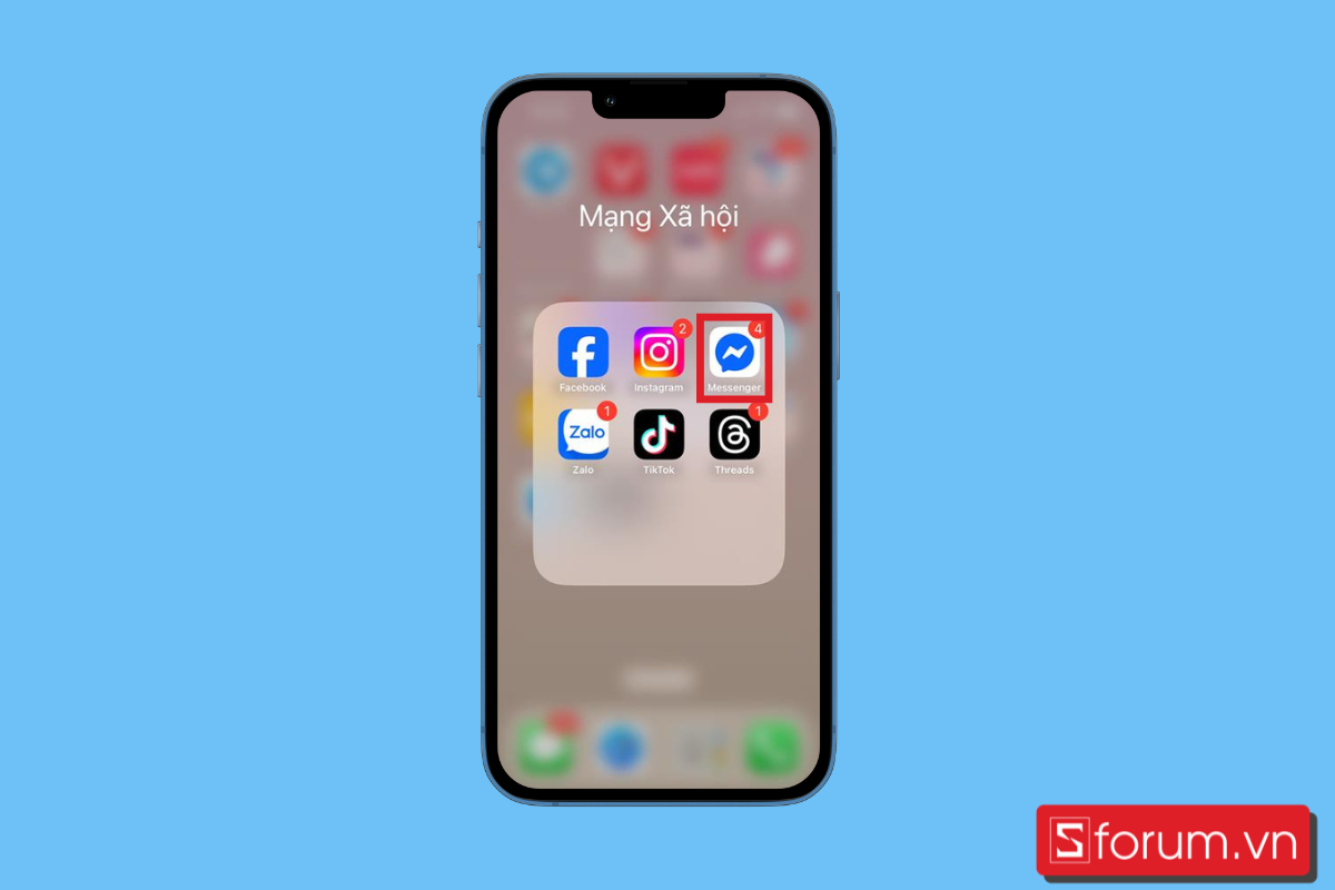 Mở ứng dụng Messenger