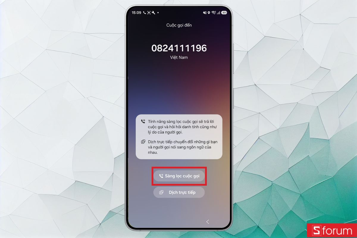 Chọn Sàng lọc cuộc gọi
