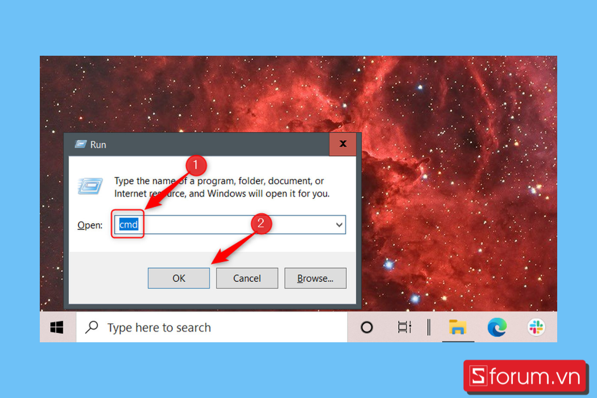 Cách vào BIOS HP bằng Command Prompt - bước 2