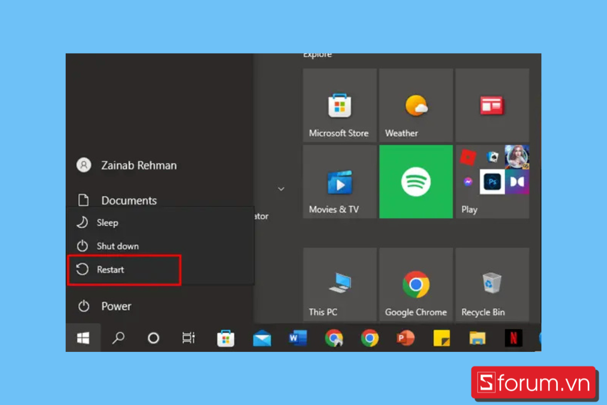 Sử dụng màn hình Desktop - bước 2