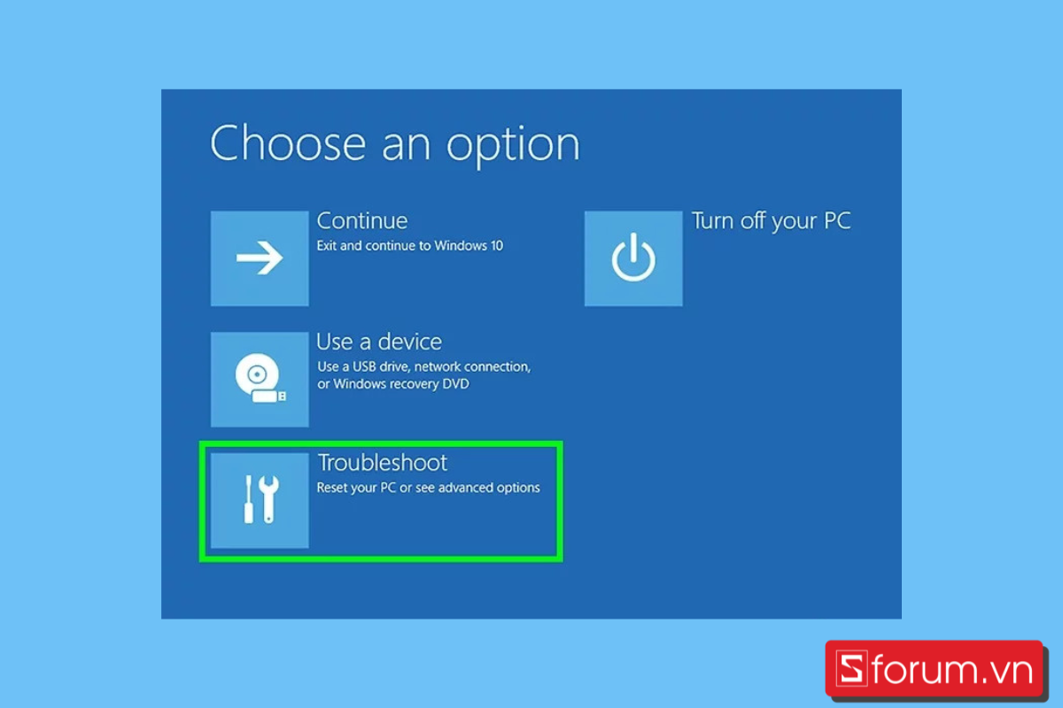 Cách vào BIOS HP bằng settings - bước 4