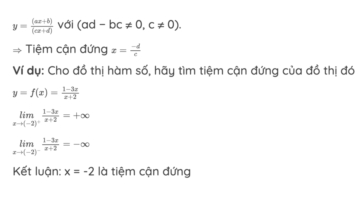 Dạng 2 tìm tiệm cận đứng của đồ thị hàm số phân thức