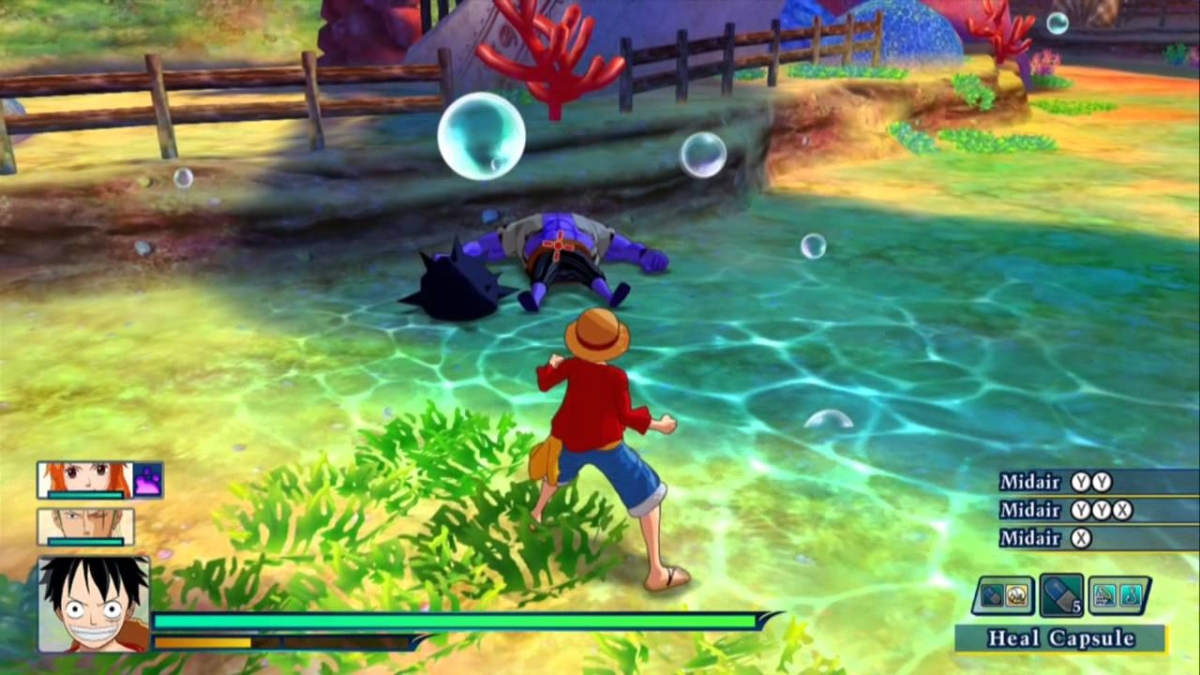 Ảnh chụp mành hình One Piece: Unlimited World Red