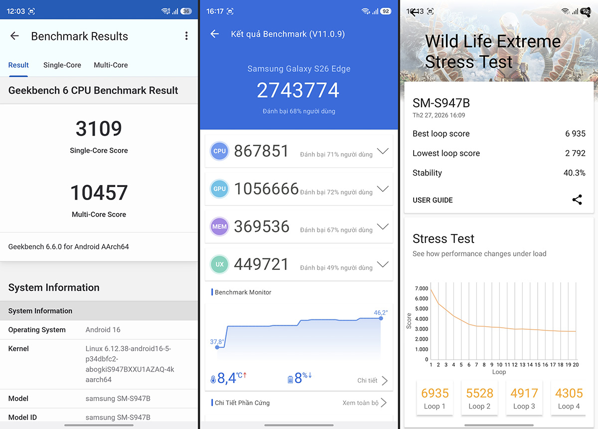 So sánh Samsung Galaxy S26 Plus và S24 Plus về hiệu năng