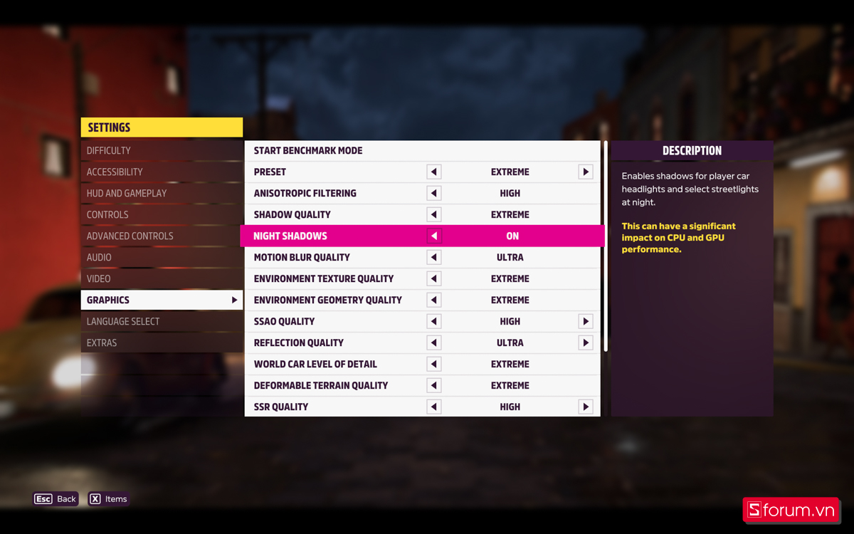 Forza Horizon 5 Setting Extreme