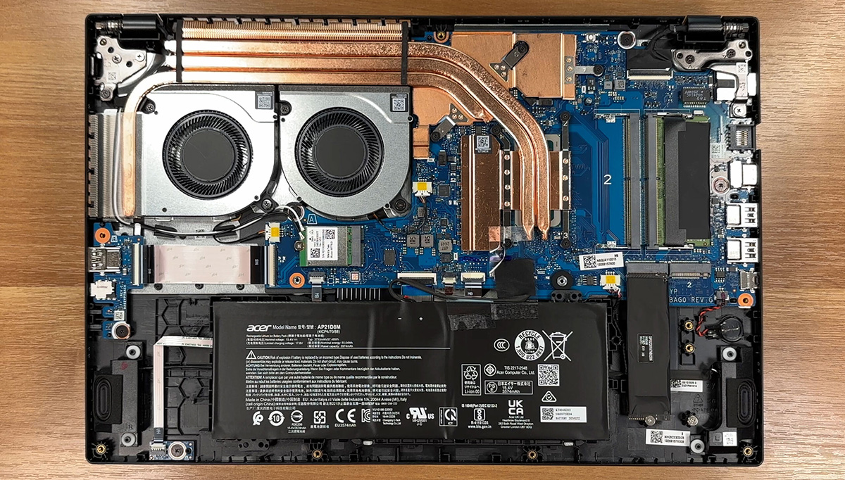 Đánh giá Acer Nitro V 15 về khả năng nâng cấp