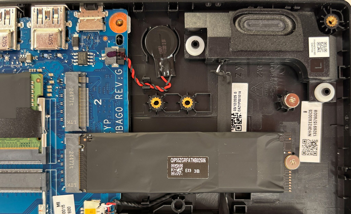 Đánh giá Acer Nitro V 15 về khả năng nâng cấp