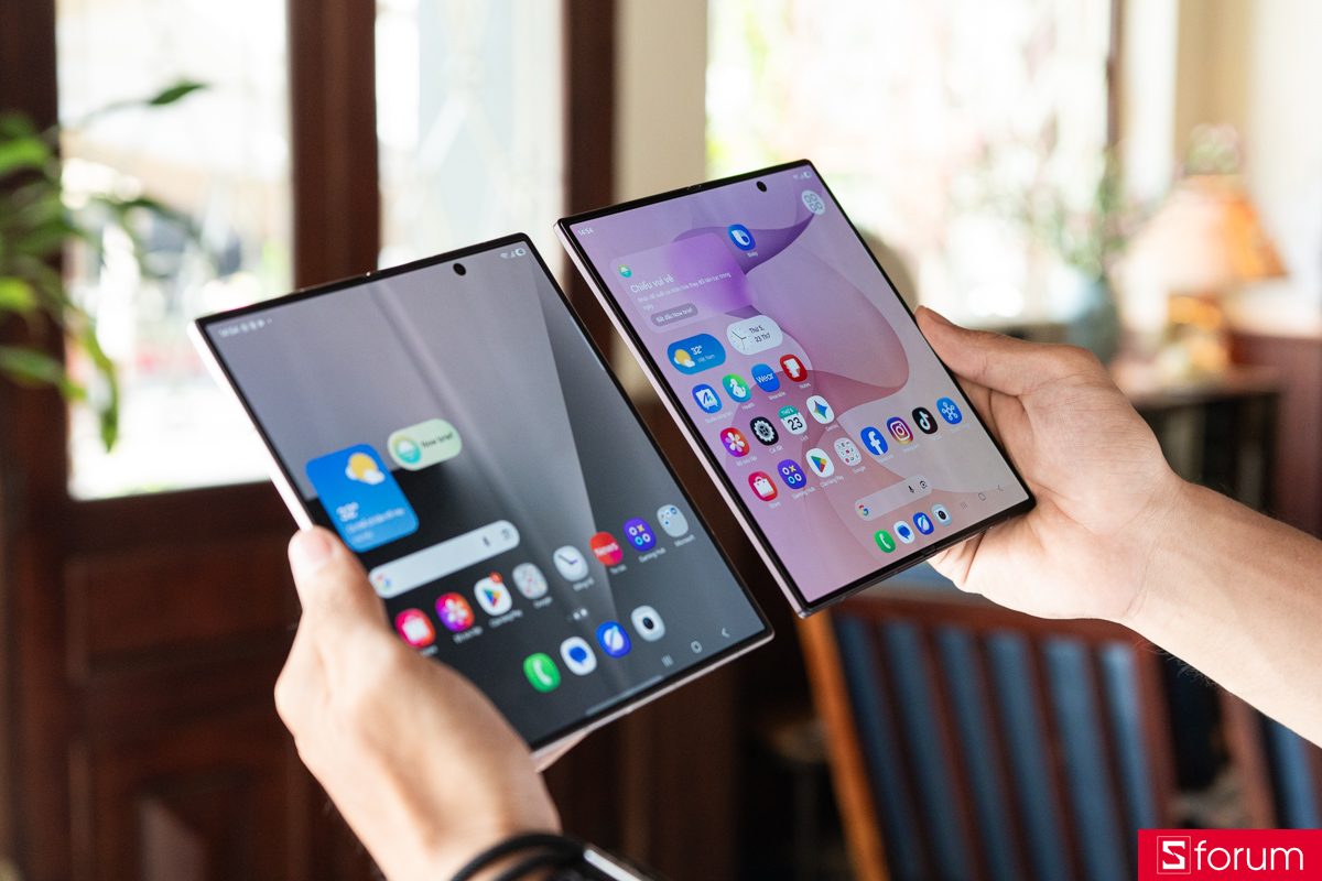 Ảnh thực tế Z Fold8 Ultra vs Z Fold7 - nếp gấp màn hình
