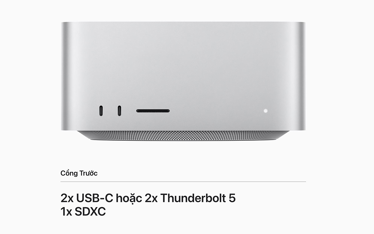 Mac Studio M5 Ultra có gì mới về kết nối