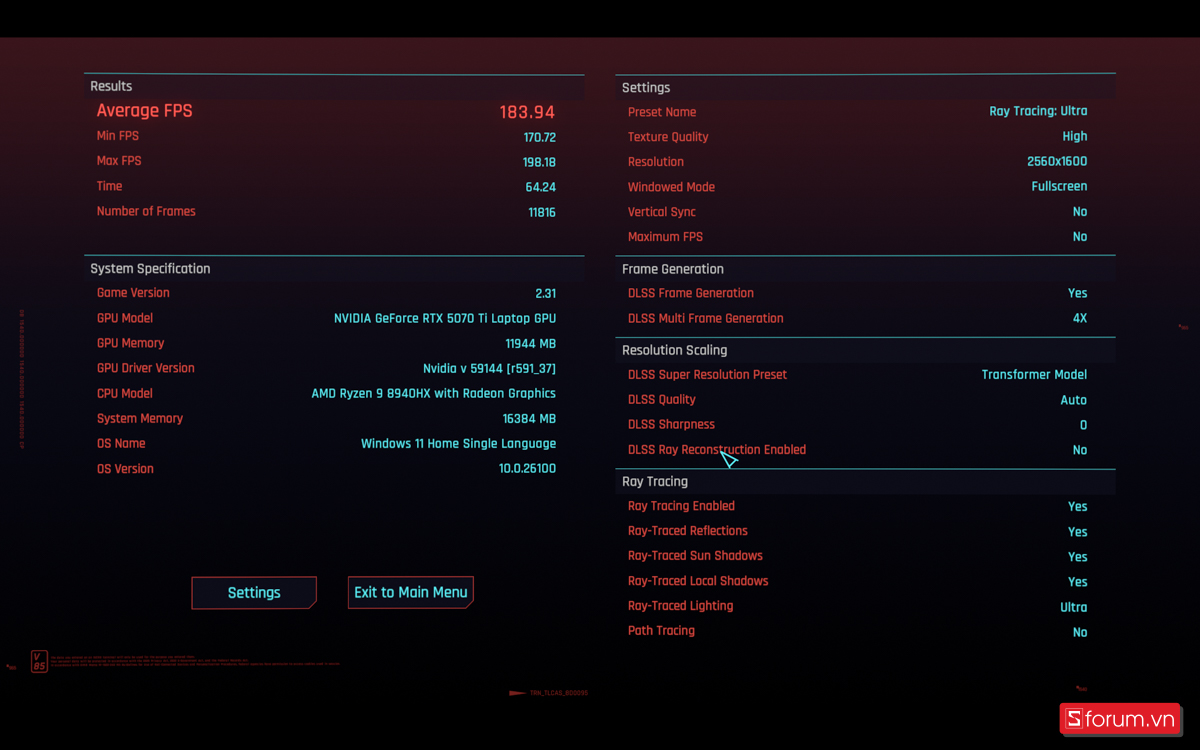 Đánh giá MSI Vector A16 HX AI Ryzen 9 8940HX