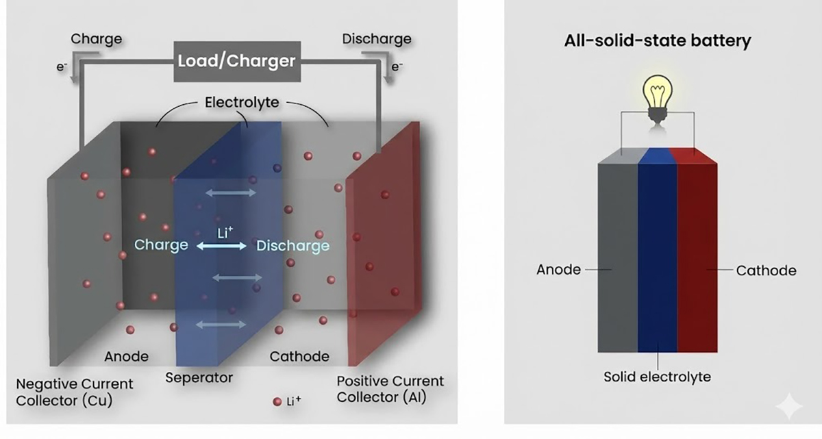 Tìm hiểu về pin dự phòng thể rắn về cấu trúc vật lý