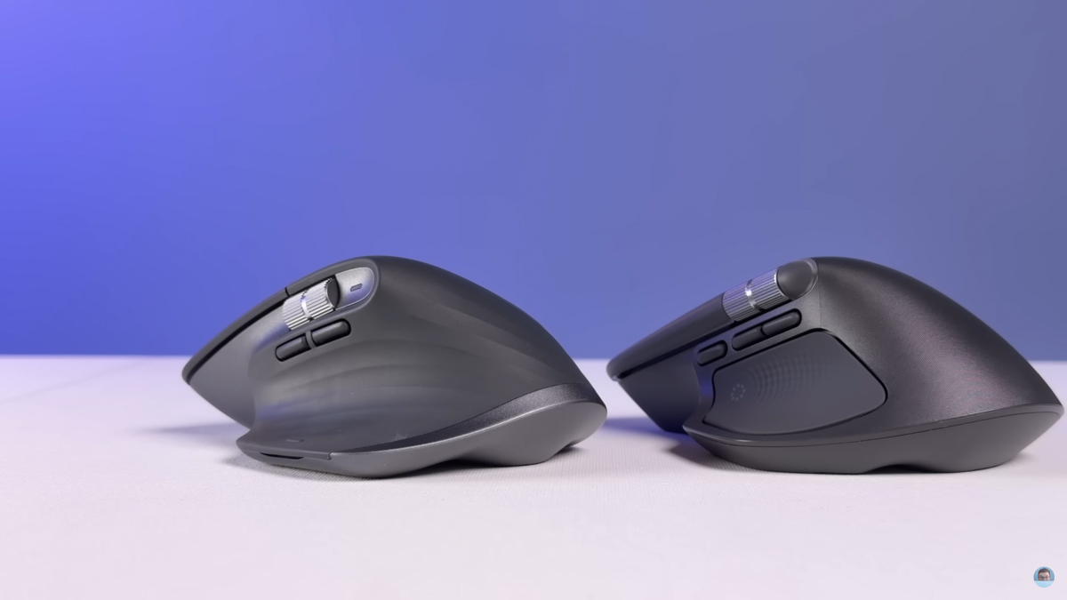 So sánh Logitech MX Master 4 vs MX Master 3S về thiết kế