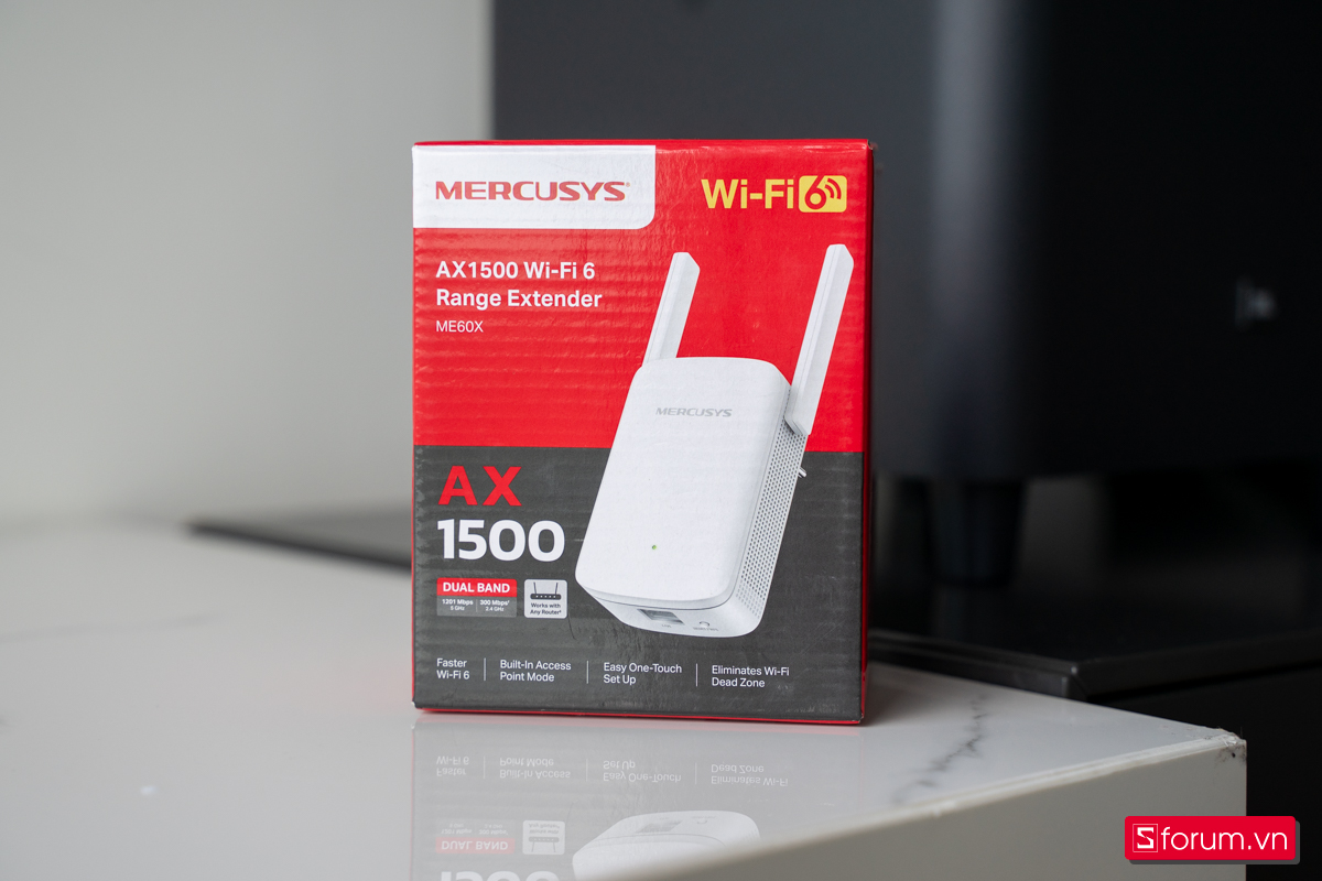 Trên tay Mercusys AX1500 Wi-Fi 6 ME60X
