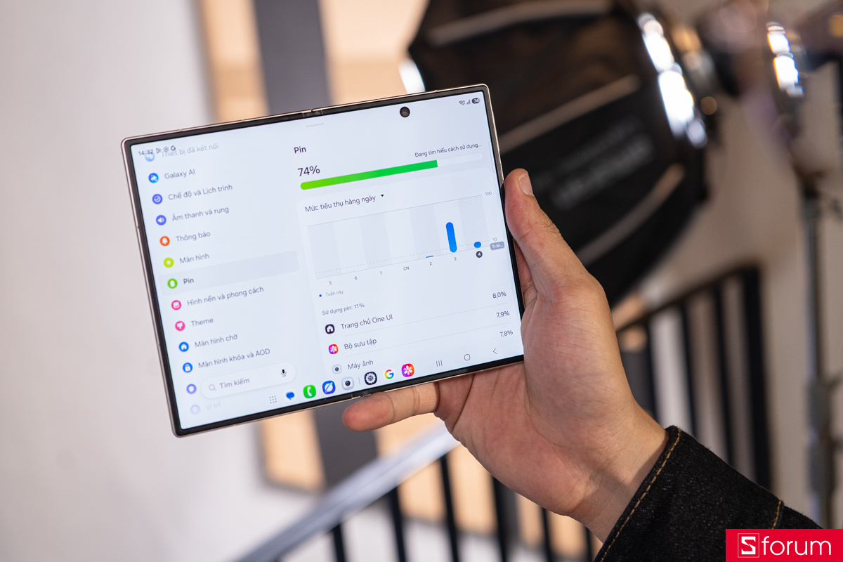 Tính năng Samsung Galaxy Z Fold8 - pin