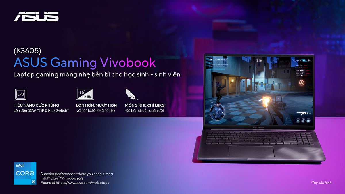 ASUS giới thiệu Gaming Vivobook (K3605) tại Việt Nam