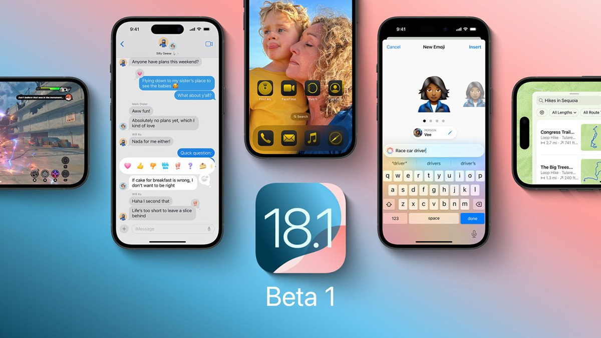 Apple phát hành iOS 18.1, iPadOS 18.1 và macOS Sequoia 15.1 developer beta 1