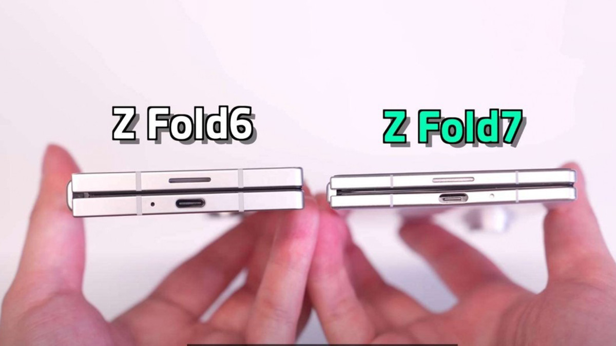 Galaxy Z Fold7 đọ dáng với Z Fold6