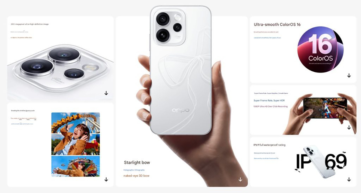 Thông số kỹ thuật chính của OPPO Reno15