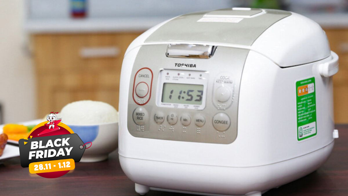 Đại tiệc gia dụng Black Friday, nồi cơm điện giá “rớt đáy” chỉ từ 275K, chốt nhanh kẻo hết!