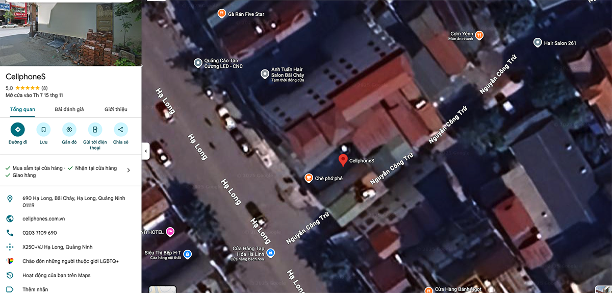 Địa chỉ cửa hàng CellphoneS mới tại Quảng Ninh