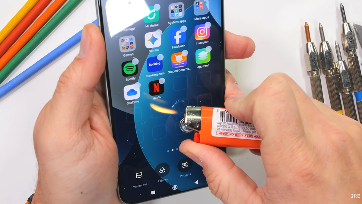 Màn hình Redmi Note 15 Pro Plus vẫn có thể phục hồi sau 20 giây bị đốt