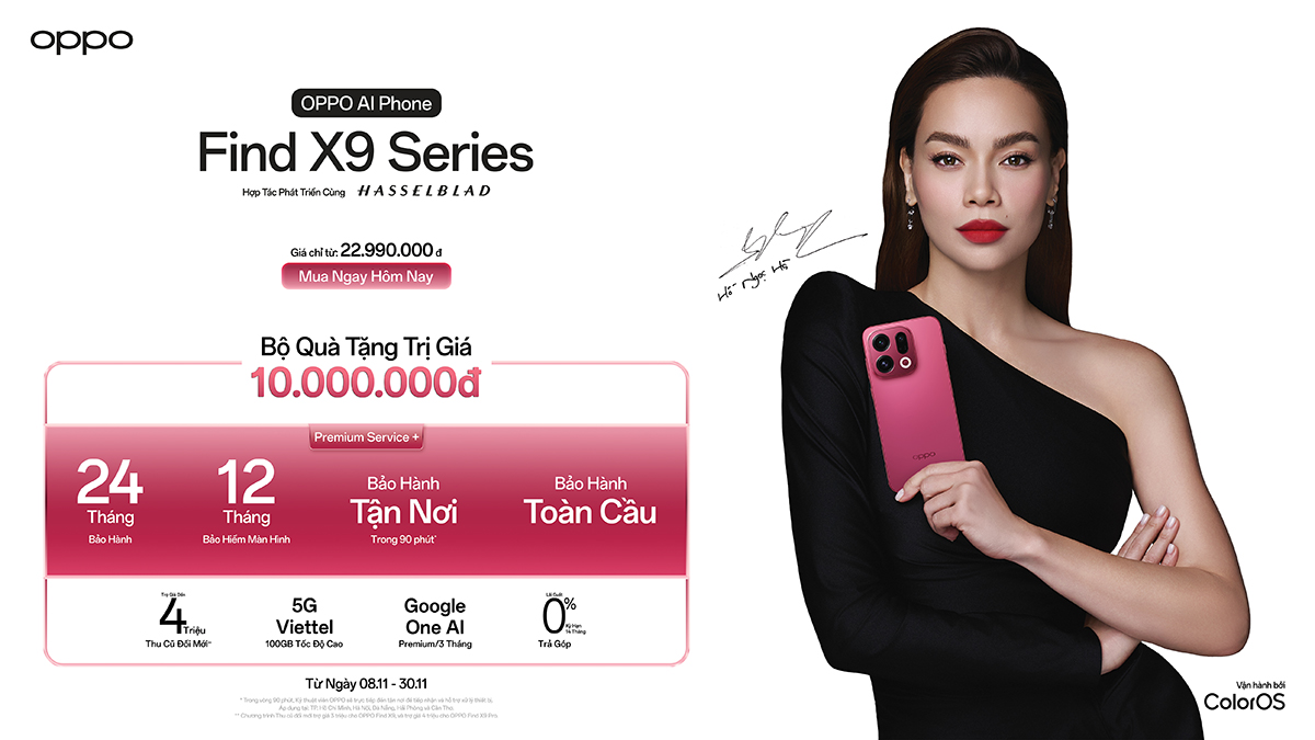 Bộ quà tặng hấp dẫn khi đặt mua OPPO Find X9 Series