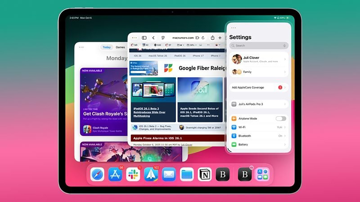 iPadOS 26.1 có gì mới