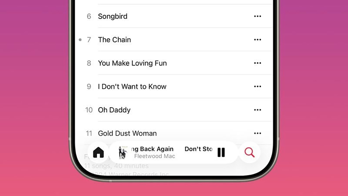 iOS 26.1 có gì mới về ứng dụng Apple Music