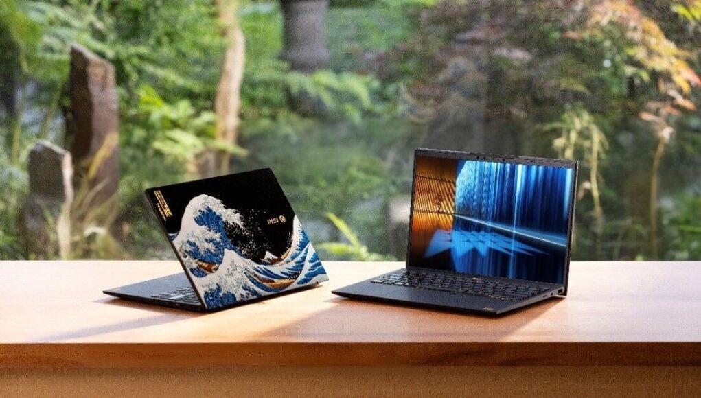 MSI Prestige 13 AI Ukiyo-e Edition có thiết kế ấn tượng