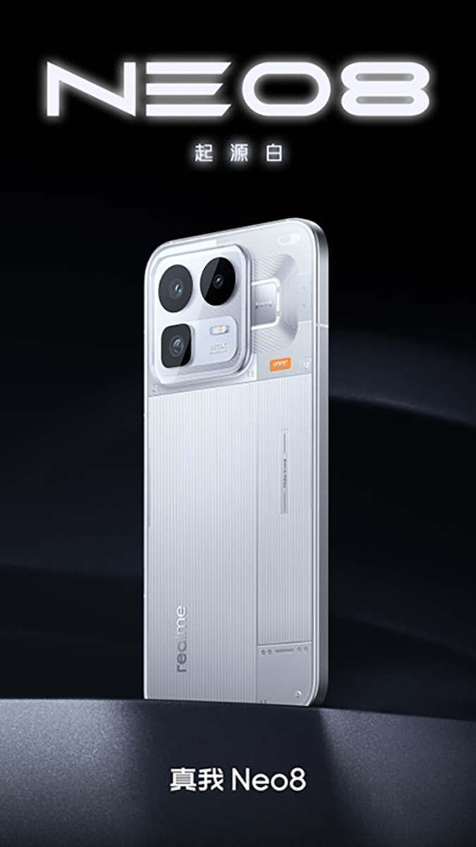 Tùy chọn màu Trắng Origin của realme Neo8