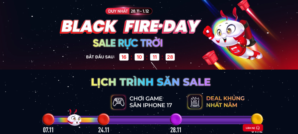 Sale Black Friday 2025 tại CellphoneS