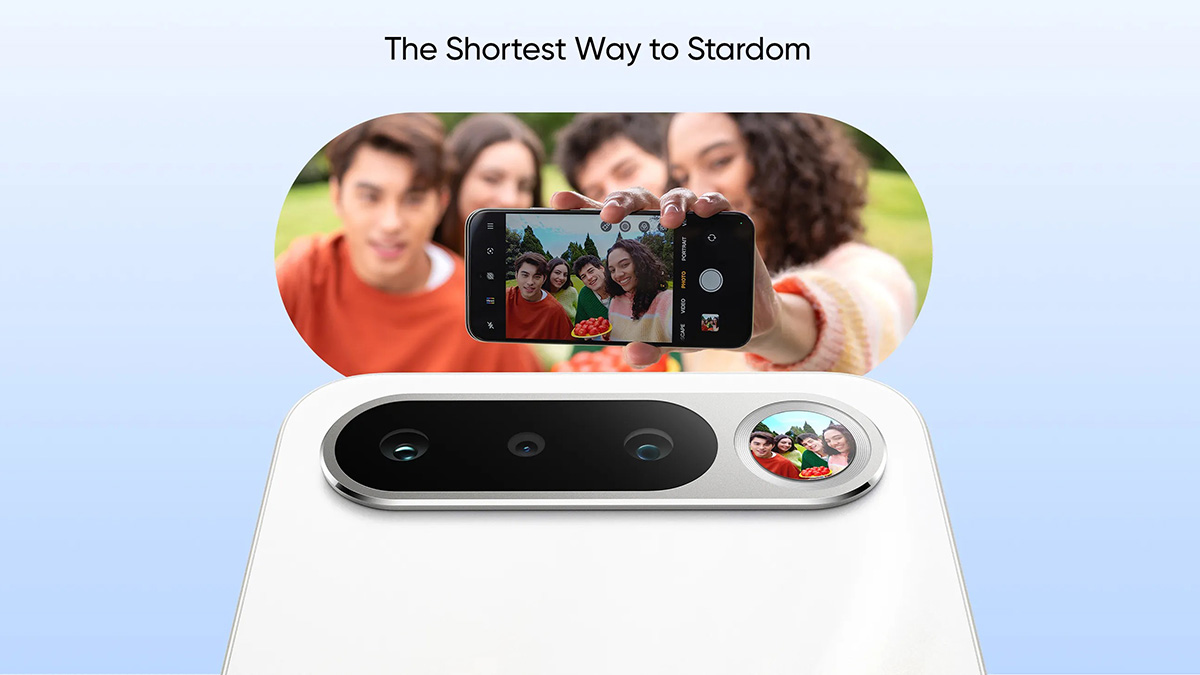 Người dùng có thể chụp ảnh selfie bằng camera sau