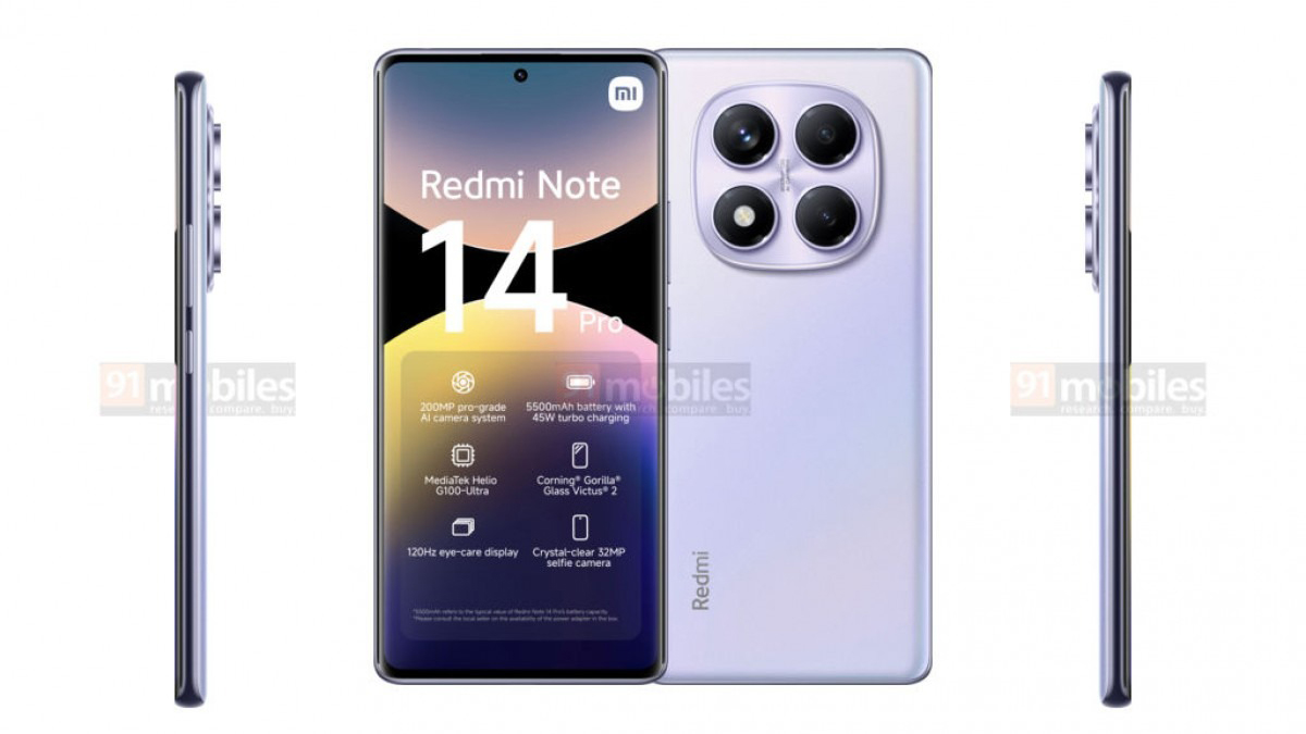Thiết kế Redmi Note 14 Pro