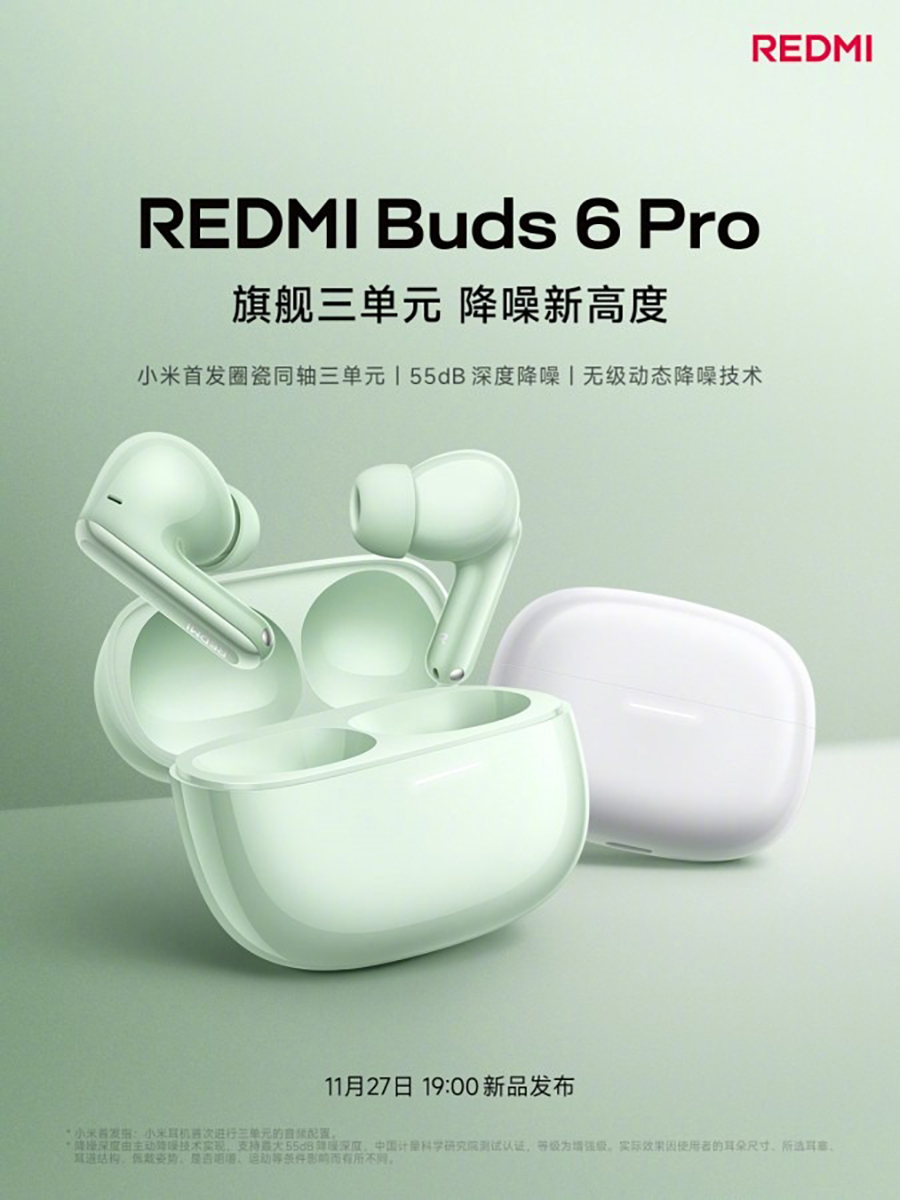 Redmi Buds 6 Pro hứa hẹn mang đến chất lượng âm thanh tuyệt vời