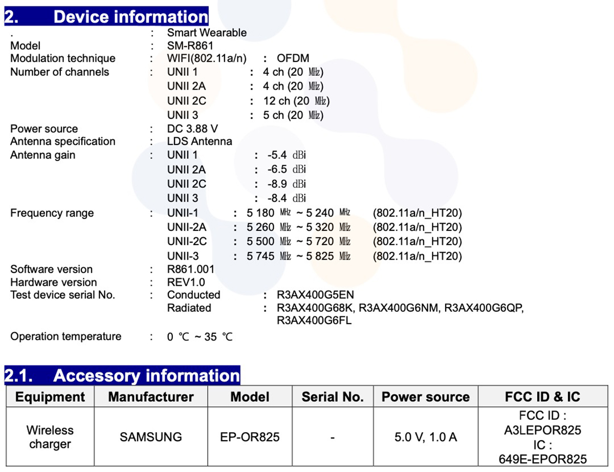 Chứng nhận FCC của Galaxy Watch7 FE