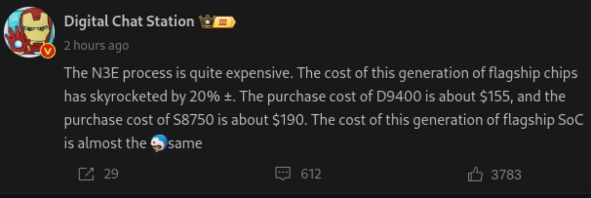 Snapdragon 8 Elite và Dimensity 9400 sẽ có giá bán đắt đỏ hơn